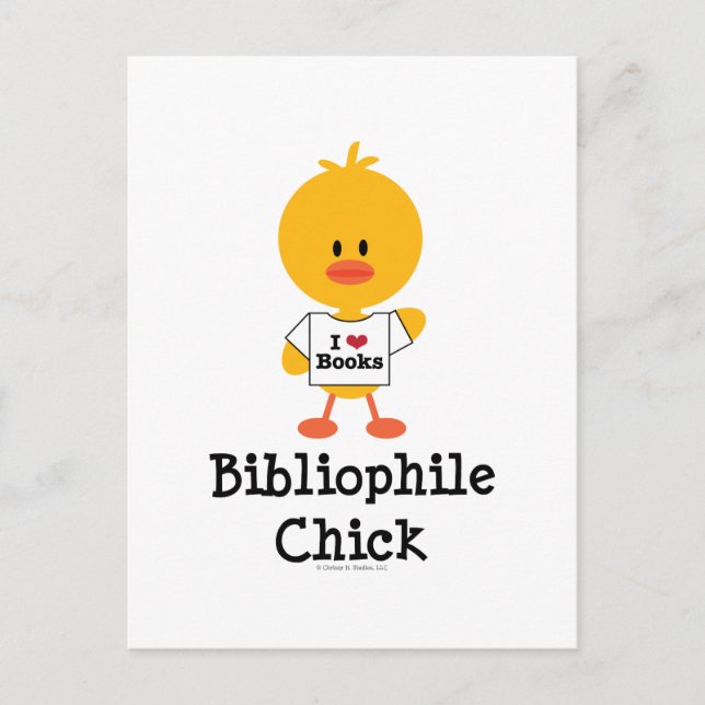 Bibliofilial Chick vykort (Framsida)