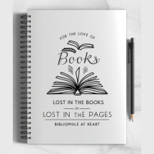 Bibliofilt i hjärtat - Minimalistiskt Bok Älskare-