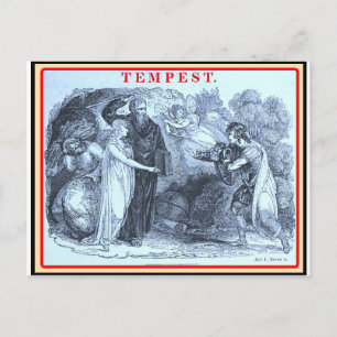 Bibliom: Shakespeare Tempest Vykort