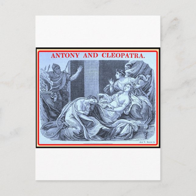 Bibliomania: Shakespeare - Antony och Cleopatra Vykort (Framsida)