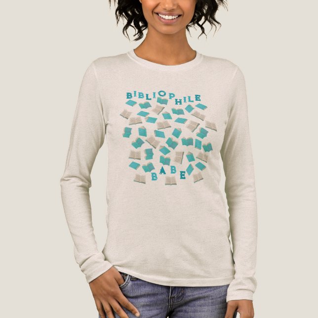 Bibliophile Babe T Shirt (Framsida)