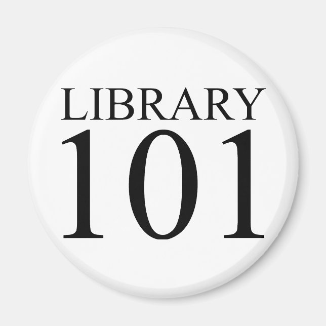 BIBLIOTEK 101 MAGNET (Framsidan)