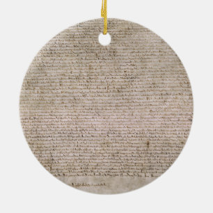 Bibliotek 1215 för ORIGINALMagnaCarta britt Julgransprydnad Keramik