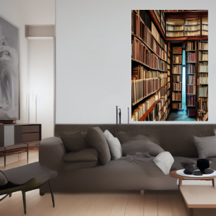 Bibliotek AI Art Poster
