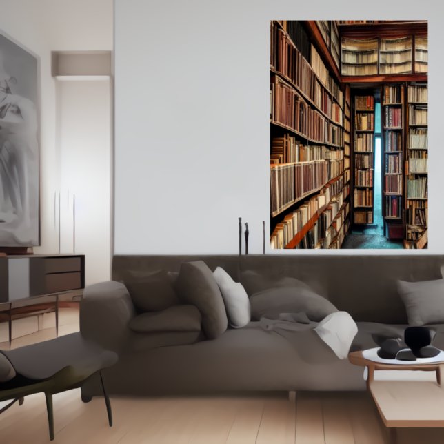 Bibliotek | AI Art Poster (Skapare uppladdad)