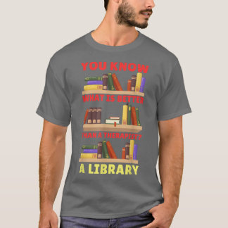 Bibliotek Älskare College Studenter Bibrarian och T Shirt