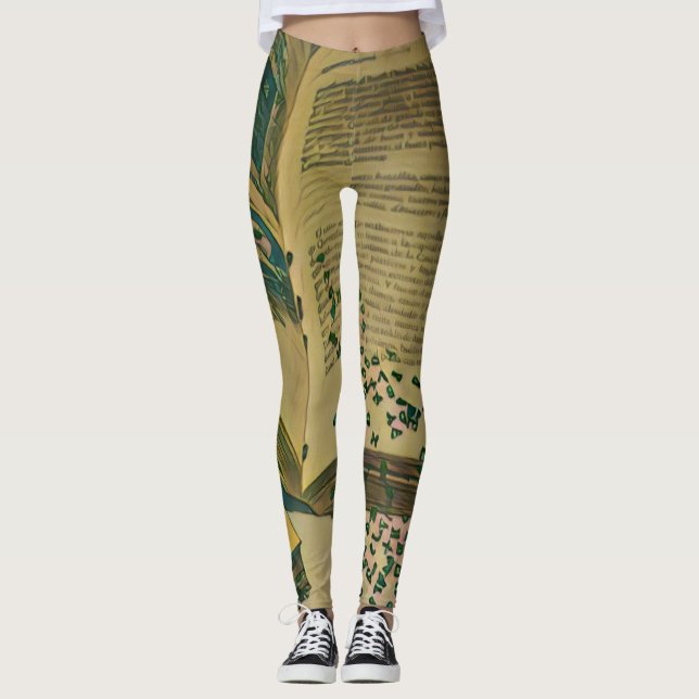 Bibliotek älskare-gåva leggings (Framsida)
