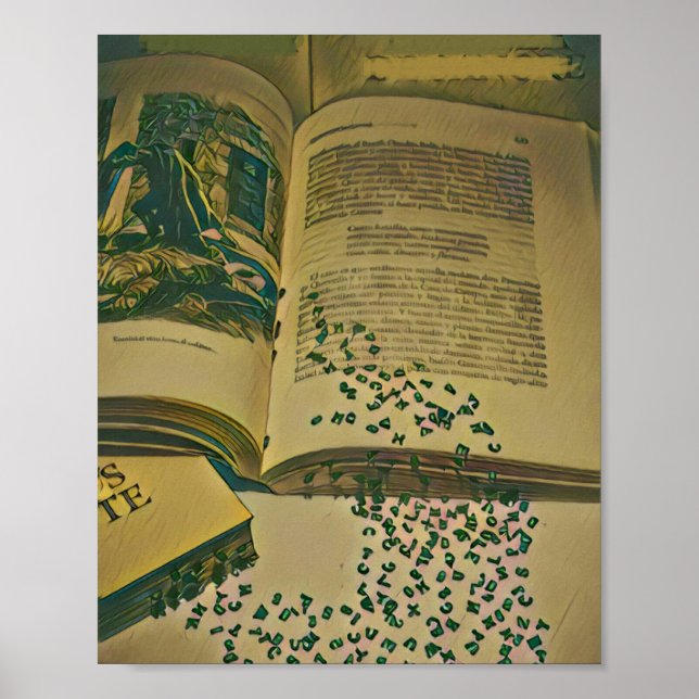 Bibliotek älskare-gåva poster (Framsidan)