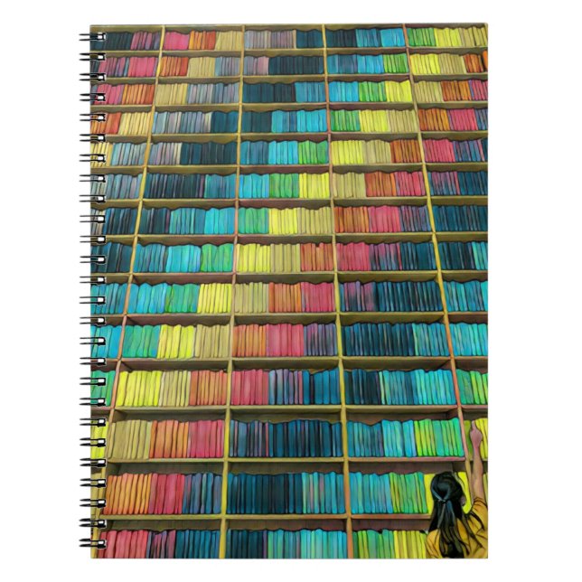 Bibliotek Älskare Gift Anteckningsbok (Framsidan)