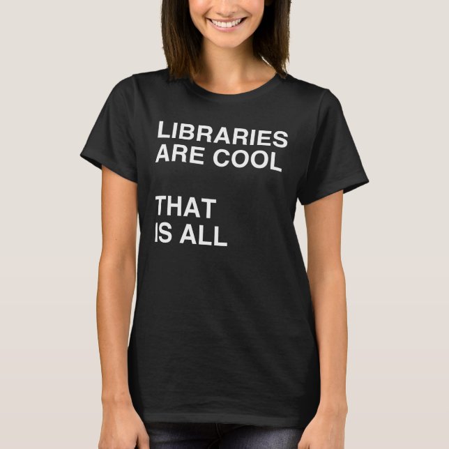 BIBLIOTEK ÄR DEN KALLA tshirten Tee (Framsida)