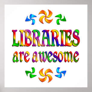 Bibliotek är enorma poster
