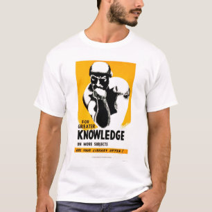 Bibliotek är kunskap 1940 WPA Tee