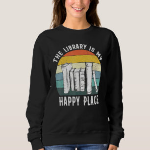 Bibliotek är min Bok vid Ställe vid Lycklig T Shirt