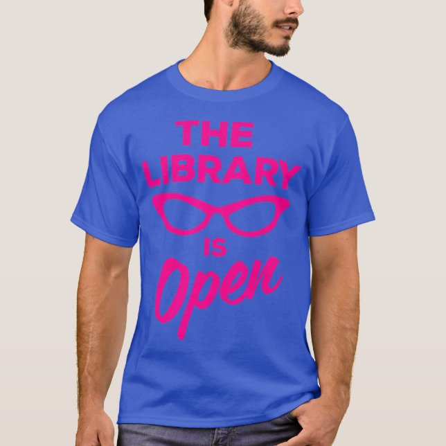 Bibliotek är Open Drag Queen T Shirt (Framsida)