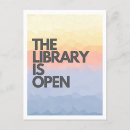 Bibliotek är Open Drag Tävling Vykort