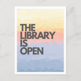 Bibliotek är Open Drag Tävling Vykort