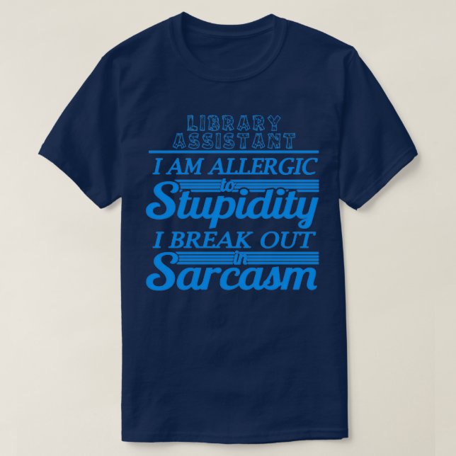 BIBLIOTEK ASSISTAN T SHIRT (Design framsida)