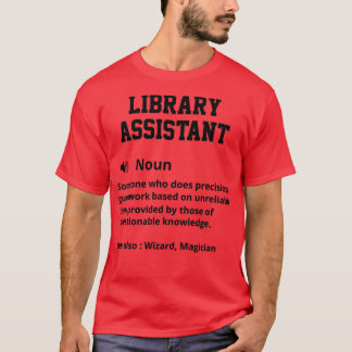 Bibliotek Assistant Definition T Shirt