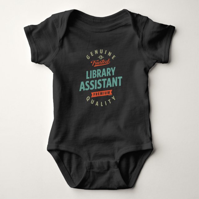 Bibliotek Assistant T Shirt (Framsida)