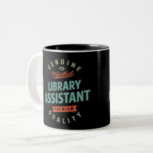 Bibliotek Assistant Två-Tonad Mugg