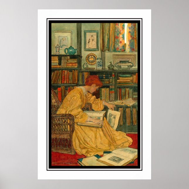 Bibliotek av Elizabeth Shippen Grönt Poster (Framsidan)