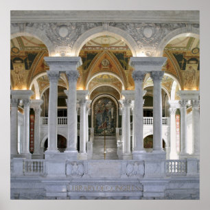 Bibliotek av kongressen 20x20 poster