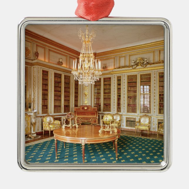 Bibliotek av Louis XVI dekorerade i 1781 Julgransprydnad Metall (Framsidan)