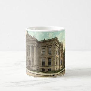 Bibliotek Binghamton NY vintage 1909 Kaffemugg