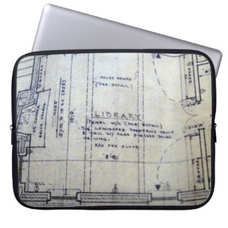 Bibliotek Blueprint Laptop sleeve