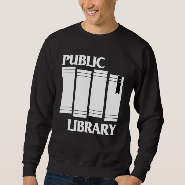 Bibliotek Bok Lång Ärmad Tröja (Framsida)