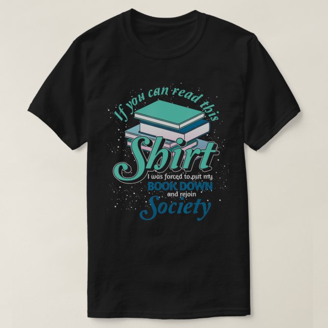 Bibliotek Bok Reader Bok Nerd Funny Bookworm Gift T Shirt (Design framsida)