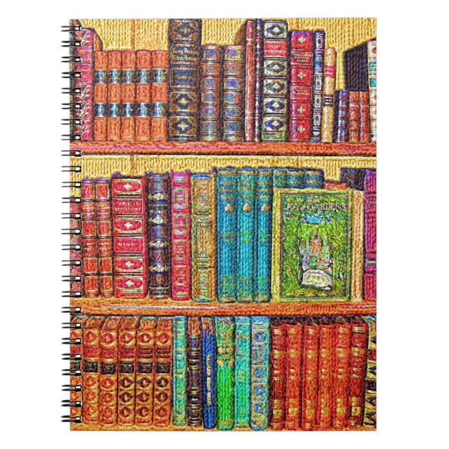 Bibliotek Bokar Anteckningsbok (Framsidan)