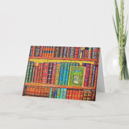 Bibliotek Bokar Anteckningskort