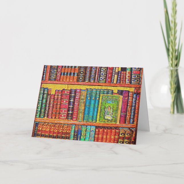 Bibliotek Bokar Anteckningskort (Framsida)