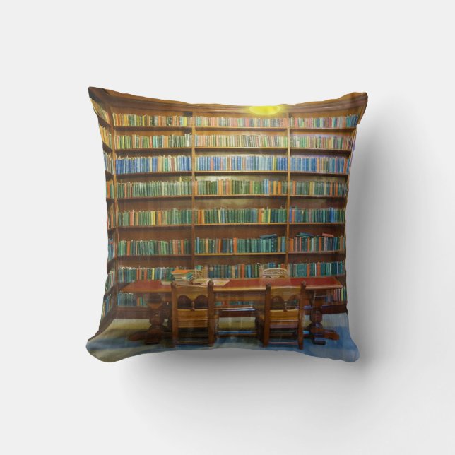 Bibliotek Bokar i Bibliotek Vatten Färg, Kudde (Framsida)