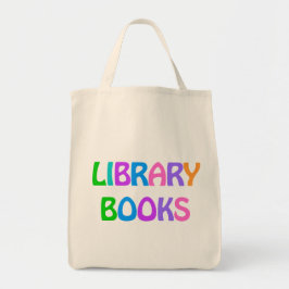 BIBLIOTEK BOKAR Tote Bag Tygkasse