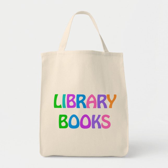 BIBLIOTEK BOKAR Tote Bag Tygkasse (Framsidan)