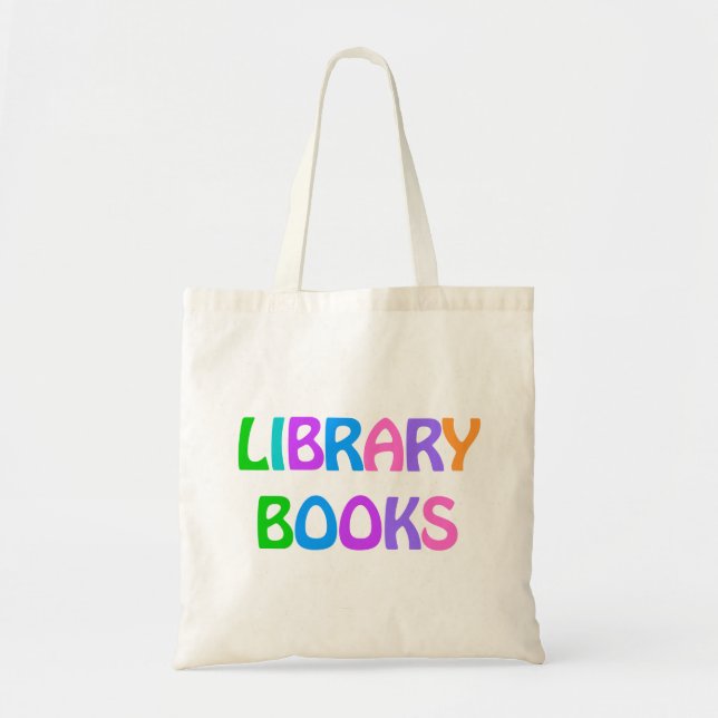 BIBLIOTEK BOKAR Tote Bag Tygkasse (Framsidan)