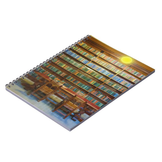 Bibliotek Bokar Vatten Färg, Anteckningsbok (Vänstra Sidan)