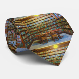 Bibliotek Bokar Vatten Färg, Slips