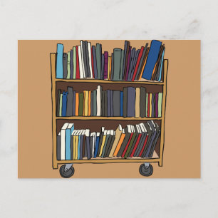 Bibliotek Bokar Vykort