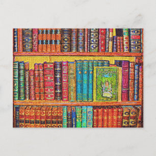 Bibliotek Bokar Vykort