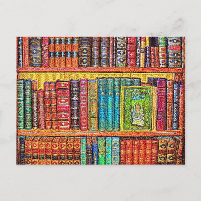 Bibliotek Bokar Vykort (Framsida)