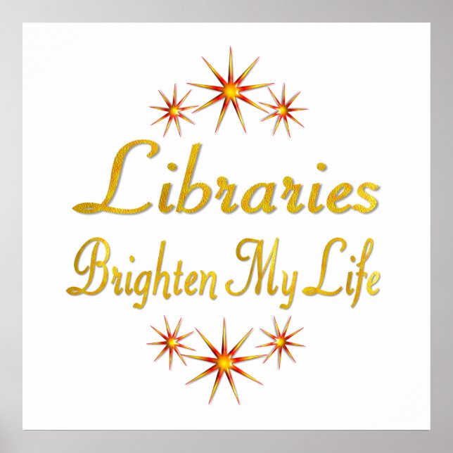 Bibliotek Brighten Mitt liv Poster (Framsidan)