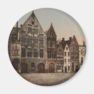 Bibliotek, Brygge, Belgien Magnet