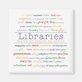 Bibliotek - byt färg magnet