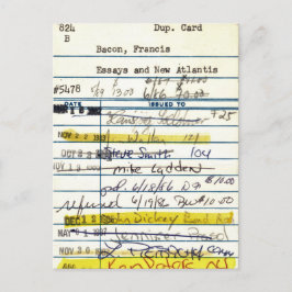 Bibliotek Card 5478 Essay och New Atlantis Vykort