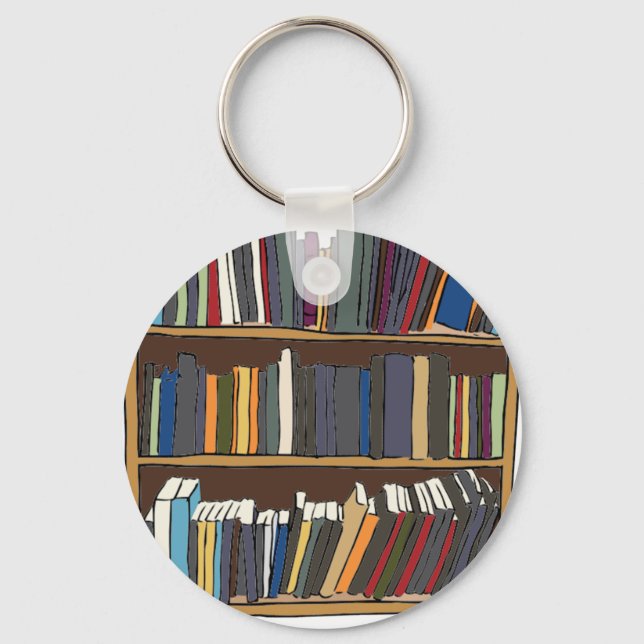 Bibliotek Cart Nyckelring (Framsida)