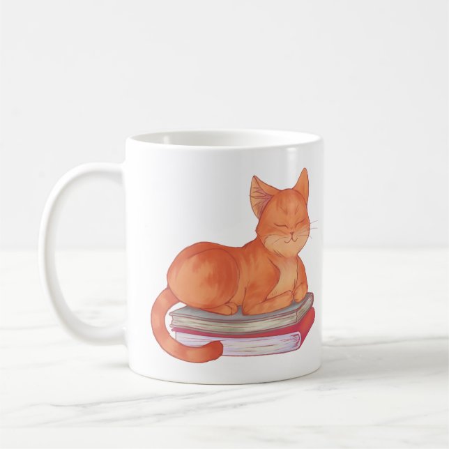 Bibliotek Cat Kaffemugg (Vänster)