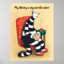 Bibliotek Cat Lover Libarian